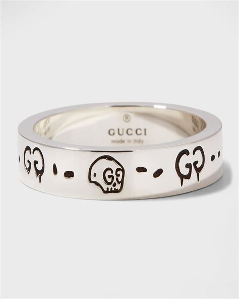 gucci ghost ring size|Gucci ghost ring men's.